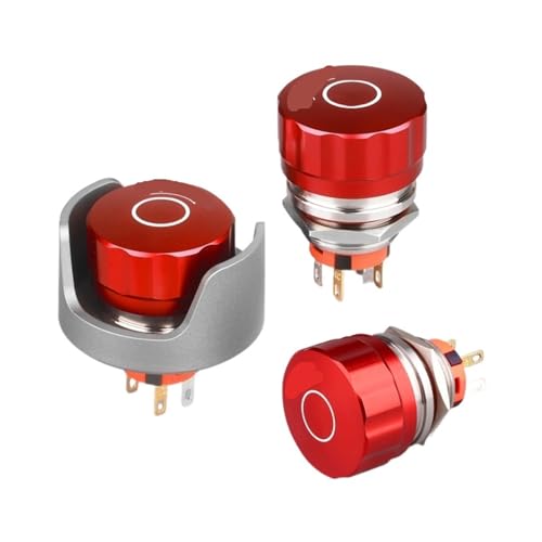 Bouton d'arrêt d'urgence 19mm inox IP65 type rétention