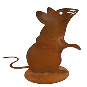 Rostikal Vintage Edelrost Metall Maus ML146
