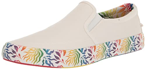 Sperry Men's Striper II Slip On Sneaker, White Multi, 11.5