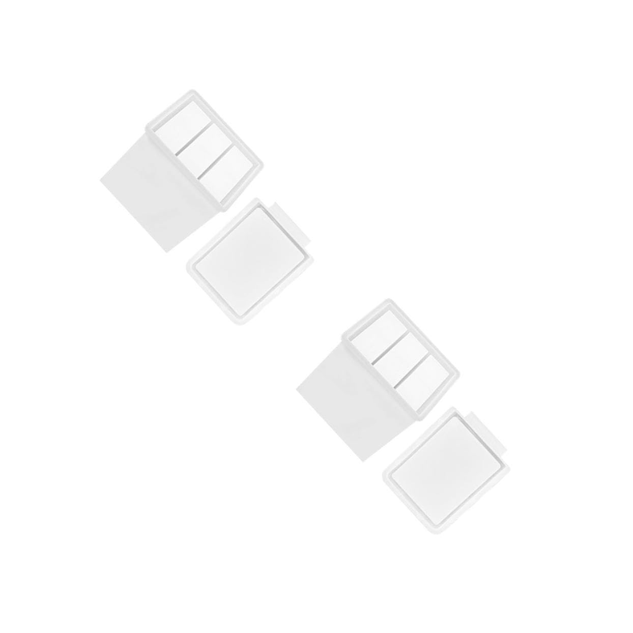 jojofuny 2 Set Silicone per Stampo Fai da Te per Box Portaoggetti Materiale Flessibile e Riutilizzabile per Creazioni e Creativo