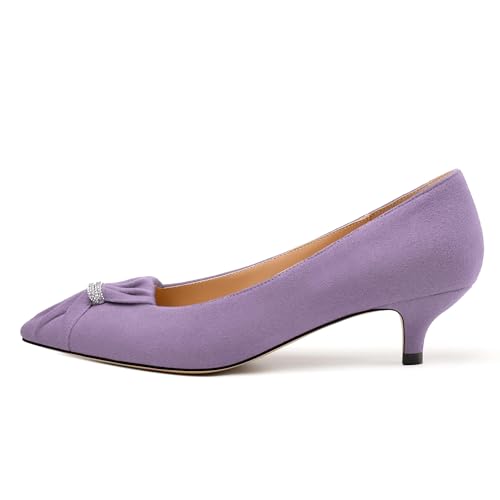 Women's Pumps Shoes Low Heels Pointy Toe Kitten Heel Daily Pumps2