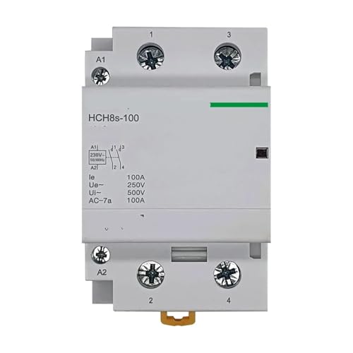 Contacteur modulaire HCH8s-100 2P 100A 2NC DC24V rail DIN