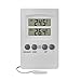 Produktbild TFA Dostmann Digitales Innen-Außen-Thermometer, 30.1024, mit wasserdichter Kabelfühler, mit Alarm, weiss,(L) 70 x (B) 20 (70) x (H) 110 mm