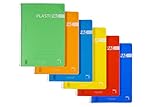 80 hojas Paquete 5 cuadernos PACSA Folio PLASTIPAC