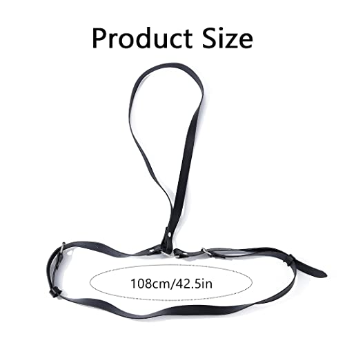 BODIY Women Waist Belt Punk Vest PU Leather Shoulder Waist Straps Belts Adjustable Accessories for Halloween Shirt Dresses3