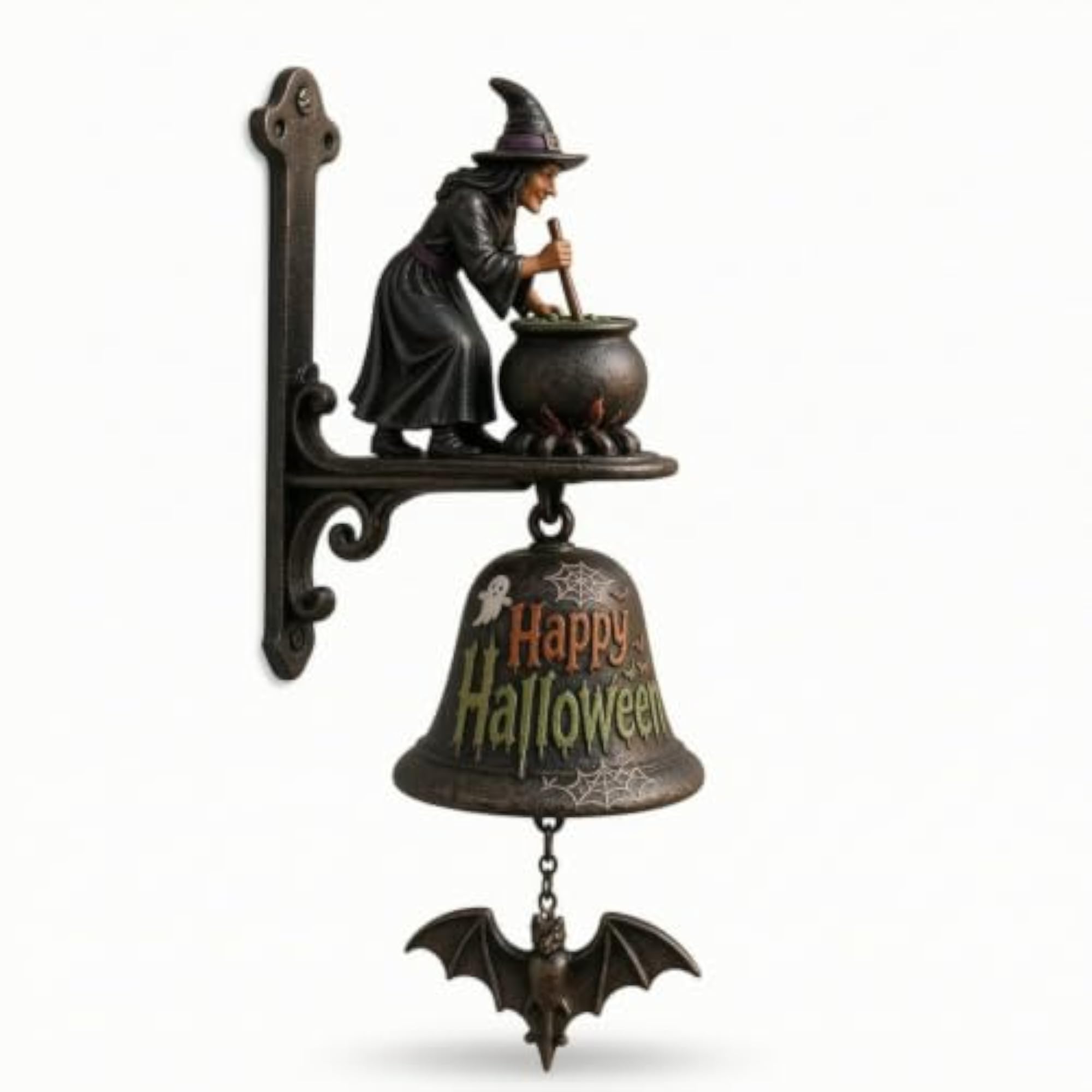 Rustic Entry Chime with Bracket, Decorative Wall Bell