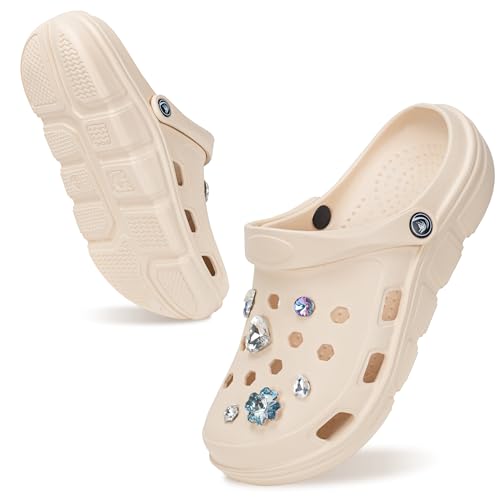 Image of PIMIO Garden Clogs for Women and Men,Slip On Work Shoes with Arch Support,Womens Mens Quick-Dry Water Shoes Casual Sandals,Comfortable Slippers