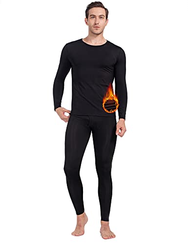 MANCYFIT Thermal Underwear for Men Long Johns Set Fleece Lined Ultra Soft