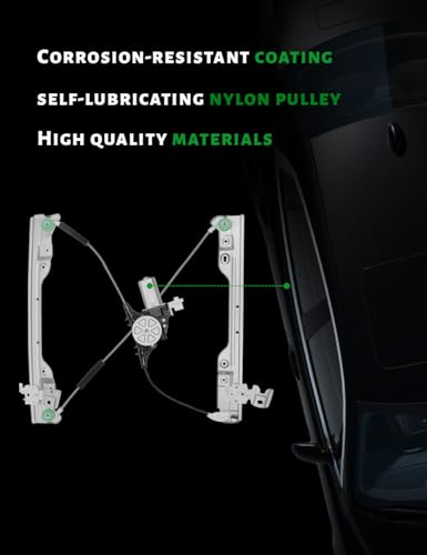 Image of Power Window Regulator Compatible with Nissan Altima Sedan 2007-2012 Front Passenger Side Replace # 80720JA000 80731EH100 80770JA000