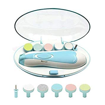 Shevin Enterprise Baby Nail File Grinder Set Safe Nail Trimmer Kit for Kids Safe & Amp Effective Baby Manicure Manicure Tools (Blue)