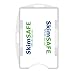 Frosted Clear RFID Blocking ID Badge Holder (Holds 2 Cards) - SkimSAFE FIPS 201 Approved - Dual Sided Shield Blocks 13.56MHz Radio Signal - Specialist ID