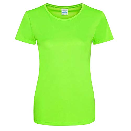 AWDis Just Cool Womens/Ladies Girlie Smooth T-Shirt (M) (Electric Green)
