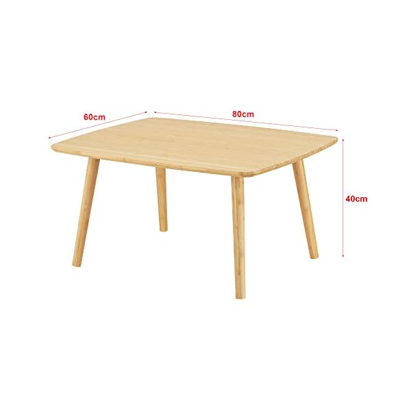 [en.casa] Couchtisch Nurmijärvi Kaffeetisch Bambus Beistelltisch Wohnzimmertisch Sofatisch Kleiner Tisch – Bild 3