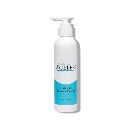 Instantly Ageless AM/PM Botanical Facial Cleanser - Beauty Product Skin Care, Face Cleanser For Women and Men - 6 Fl oz. (177ml) Pump Bottle