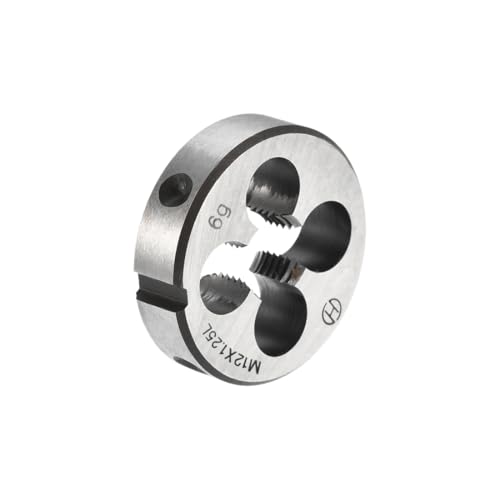 Terraja M12 x 1.25 de rosca izquierda en acero uxcell con diámetro de 38mm