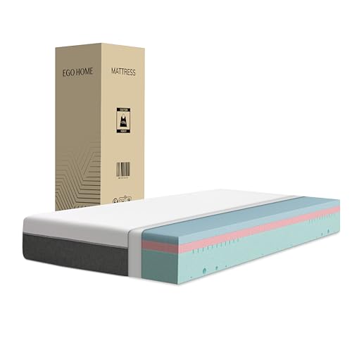 EGO HOME Matratze 90x200 cm 20 cm Hoch Weich Kaltschaummatratze mit 3-lagigem Kaltschaum & Beidseitig nutzbar - Druckentlastend, Punktelastisch,...