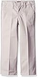 Dickies Boy's Little Flex Waist Flat Front Pants, Silver, 5