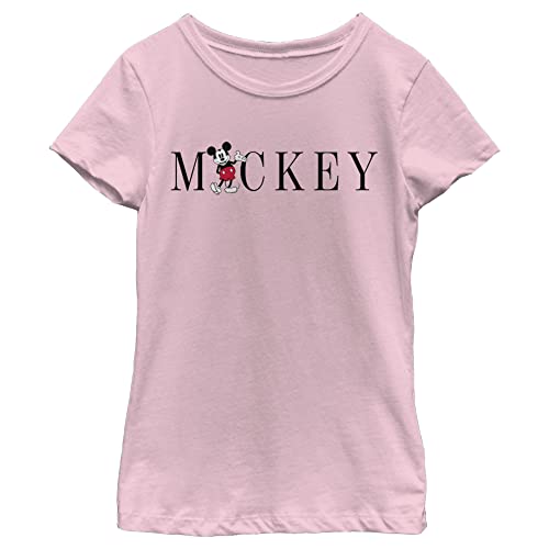 Disney Characters Simply Mickey Girl's Solid Crew Tee