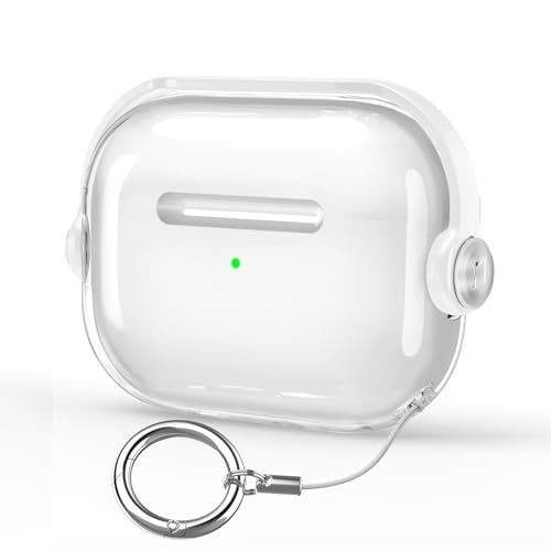 HEIGKOIK AirPods Pro 3 P[X 2025N GA|bYv3 Jo[ TPU NA  ϖh~ bNt LEDCWP[^[ ϏՌ h~ Jrit gѕ֗ X^h@\ CX[dΉ 