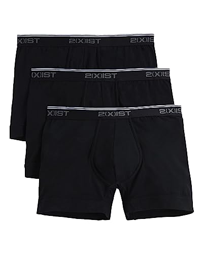 2(X)IST Men's Cotton Stretch Boxer Brief 3-pack
