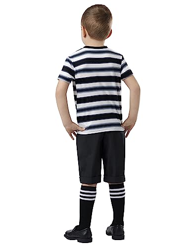 Disfraz Pugsley Addams para niños con licencia oficial miniatura 2