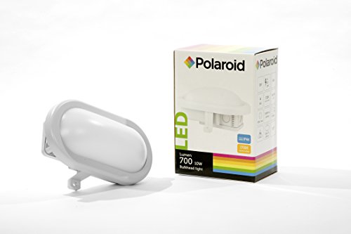 Preisvergleich Produktbild Polaroid LED Deckenleuchte, 10W, 700Lm, 2700K, warmweiß, IP44, Deckenlampe, Deckenstrahler, Bulkhead Light