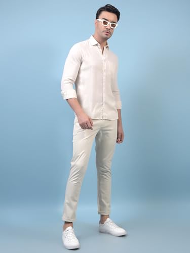 Image of Crimsoune Club Men's Cream Trousers