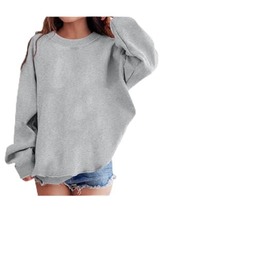 Fleece Lined Sweatshirt For Girls Boys Unisex Winter Warm Sherpa Crewneck Pullover Casual Winter Tops For Cold Weather