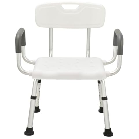 Urby Plus Size Extra Wide Shower Chair for Elderly and Disabled with Arms and Back, Silla para Baño Adulto Mayor, Ideal for Seniors, Big & Tall Person. 150kg Weight Capacity. Cover