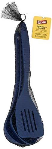 Glad Cooking Kitchen Utensils Set ââ‚¬â€œ 7 Pieces, Nylon Tools for Nonstick Cookware, Blue