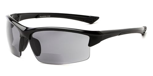 Readers.com Reading Sunglasses: The Roster Bifocal Reading Sunglasses rectangle Style for Men and Women