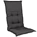 Produktbild Homeoutfit24 Gartenstuhlauflagen Hochlehner  7er Set  Extra Dick 8 cm  Mit Kopfpolster  Oeko-TEX  UV-beständig  Anthrazit  Made in EU  Outdoor Auflagen für Gartenstühle