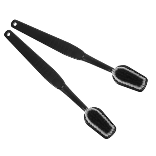 ELAYARD 2 Cepillos de Dientes Gigantes para Ducha 39.5 Cm Orificio para Colgar, Fregador para Limpieza de Espalda, Cepillo Exfoliante Corporal Negro, Accesorio Divertido para Baño