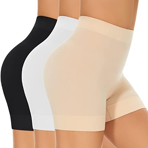 BESTENA Seamless Smooth Boyshorts Panties Slip Shorts for Under Dress Slimming Shapewear Shorts