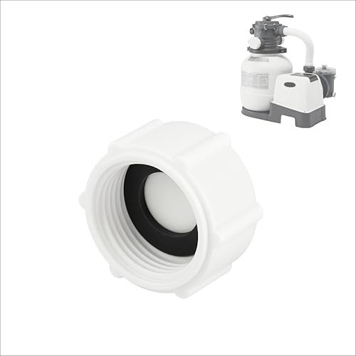 Bouchon de Valve de vidange + Joint torique. Compatible avec Les Pompes à Filtre à Sable Intex réf. SF80220-2 (SX2100), SX1500, 26645EG, 26647EG, 26675EG…