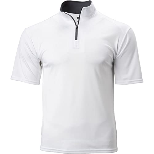 B-Core S/S 1/4 Zip White/Graphite 3X-Large