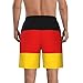 Men & Boys Classic Fit Swim Trunks for Beach Gym Sport Quick Dry Drawstring Basic Board Shorts with Pockets, Underwear Germany Flag Fashion Cargo Short