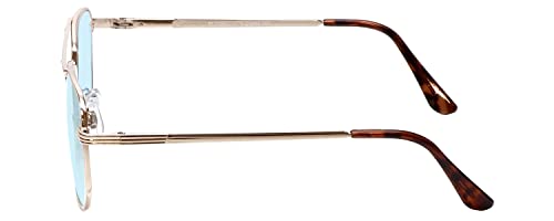 Image of Calabria 1106 Metal Aviator Reading Glasses in Gun-Metal or Gold