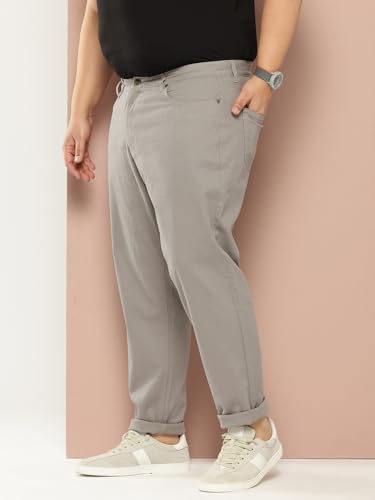 Image of Thomas Scott Men's | Smart | Plus Size | Regular Fit | 100% Cotton | Solid | 5 Pockets | Woven | Chinos | Trouser