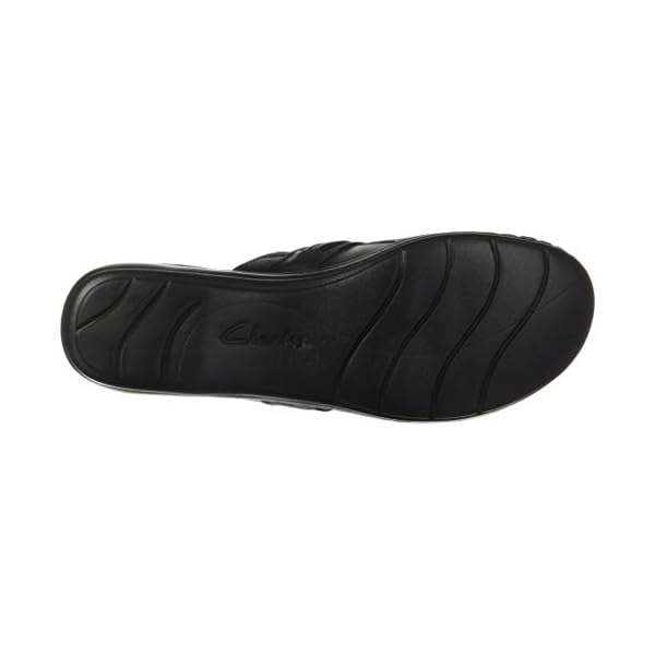 Clarks-Leisa-Clover Clarks Women's Leisa Clover Clog, Black Leather, 90 M US