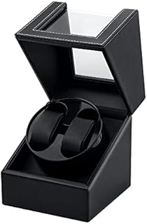 Mcbazel uhrenbeweger 2 Uhren, USB-DC Aufladung Uhrenbeweger für automatikuhren PU Leder Uhrenbeweger