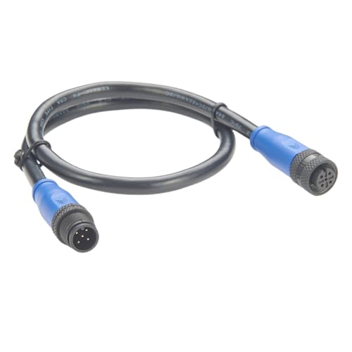 Câble d'extension NMEA 2000 N2K Backbone IP67 Micro-Change M12 A Code 5 broches mâle vers femelle pour capteur d'actionneur Canbus Garmin Lowrance Simrad B&G Navico DeviceNet CANOpen CanBus (1 m)