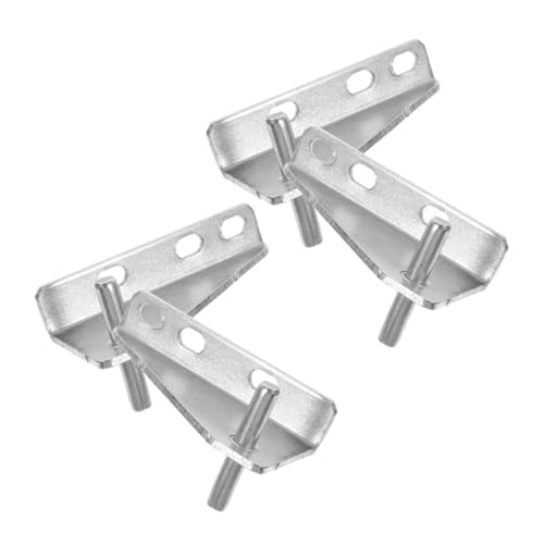 BUGUUYO Bisagras de Acero Inoxidable para Puerta de Congelador Repuestos de Bisagra Tapa de Goma Eje de 35 MM Accesorio para Reparación de Frigorífico Doméstico y Comercial
