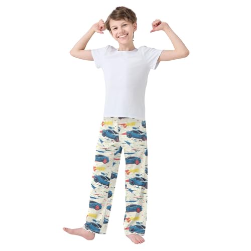 Pajama Bottoms, Pajamas Pant Sportscars Lounge Wear Casual Blue Grunge Sleep Long Pants Soft Pjs Sleepwear2