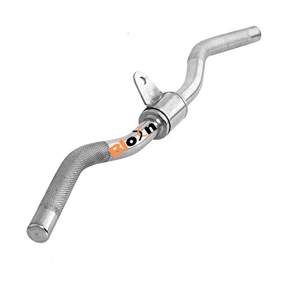 BLOXN Zig Zag Handle Without Grip (Solid) | Curl Bar | Curl Handle | Triceps/Biceps Exercise Multi-Training Bar (Silver) (B0BW9HS22Z) Amazon Price History, Amazon Price Tracker