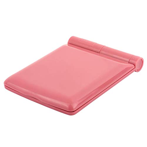 Mirror Makeup Make Mirror With Lights 8 LED Girls Light Gift Small Compact Mirror Cosmetic Portable Illumination Handbag Fold-able Double Face Magnifying Bag (Pink White purple)