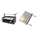 IMEX EL ZORRO 71509 71509-Cajón Barbacoa Elevador, Parrilla INOX, 73 X 40 X 50 Cm, Color Negro, 63X75X42 Cm + 71614 Plancha para Barbacoa, Hierro, Gris, 66 X 41 Cm