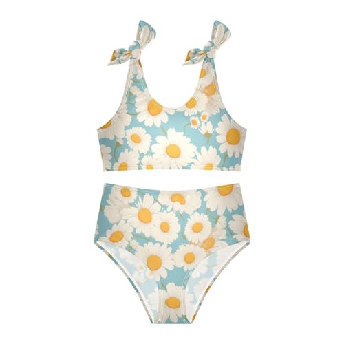 KLL Daisies Girl 2 Piece Bikini Set Beach Swimsuit Swimming Suits Adjustable Shoulder Strap3