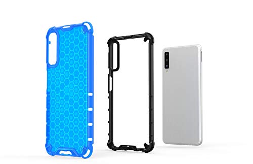 Image of Glasgow Back Case Cover for Samsung Galaxy A7 2018 Shockproof Military Grade Back Case Back Cover - Black