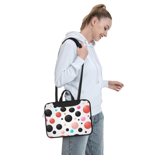 Bolso para portátil KHiry con diseño de lunares unisex miniatura 7